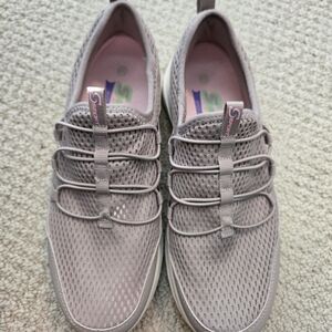 Women's Skechers Tan Slip-On Comfort Sneakers, Size 8.5